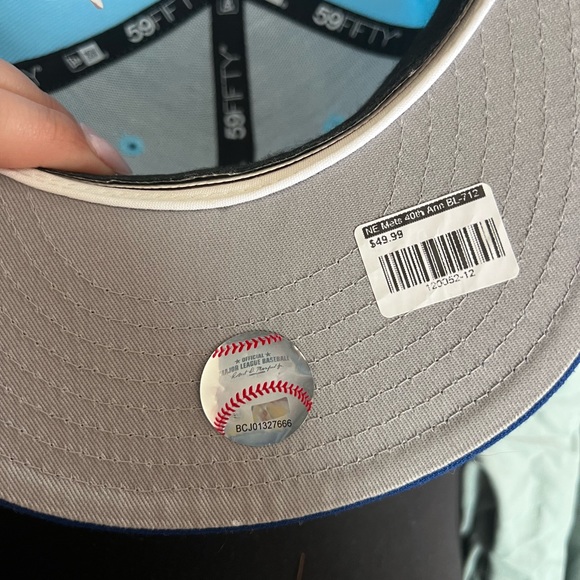 New York Mets Light Blue and Blue Baseball Cap - Picture 3 of 3